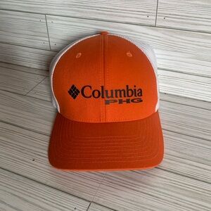 Columbia PHG Bright Orange and White Hat